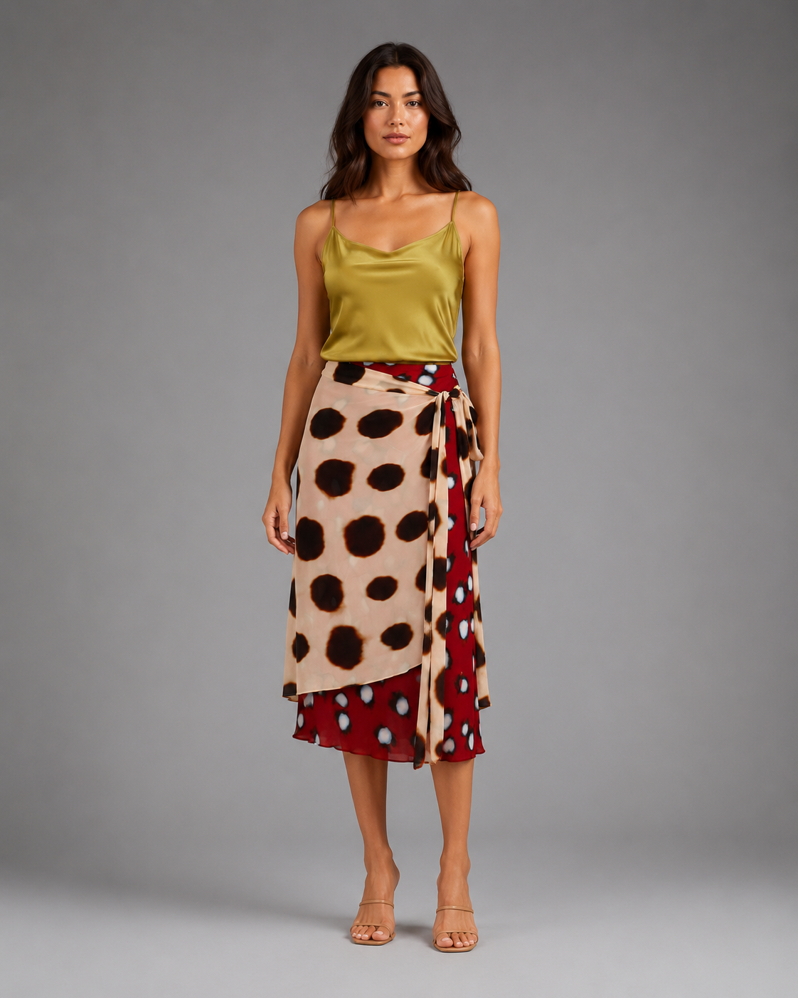 Women's Midi Skirt – Animal Print, One Size