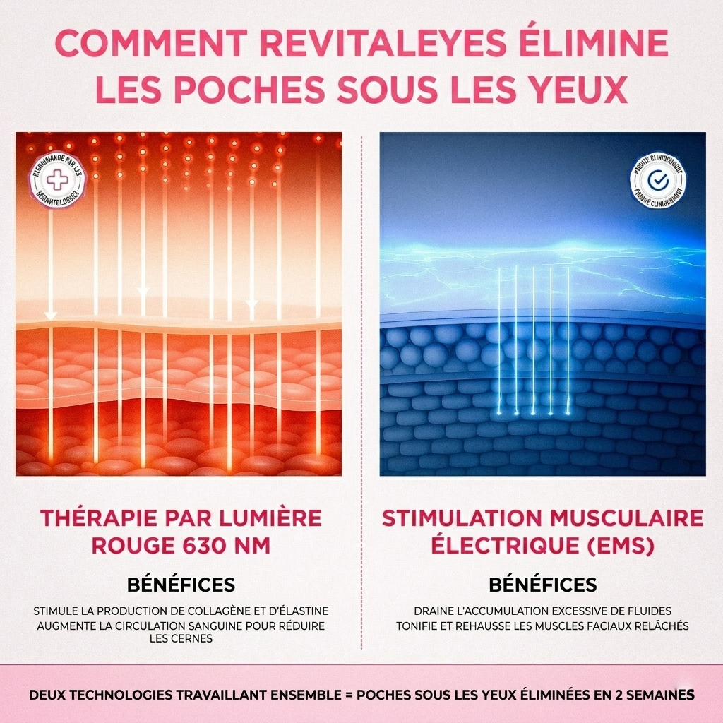 RevitalEyes® 2-in-1 Red Light Therapy + EMS To Erase Eye Bags