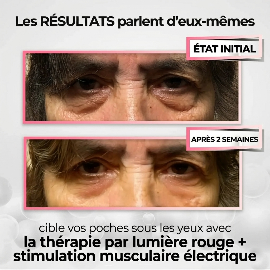 RevitalEyes® 2-in-1 Red Light Therapy + EMS To Erase Eye Bags