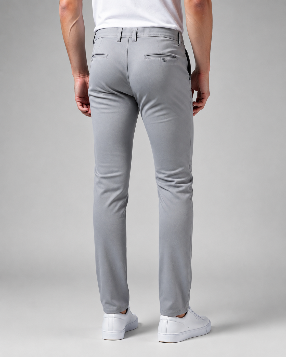 Men's Slim Fit Chino Trousers – Comfortable Stretch Fabric
