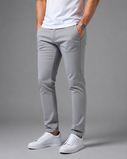 Men's Slim Fit Chino Trousers – Comfortable Stretch Fabric