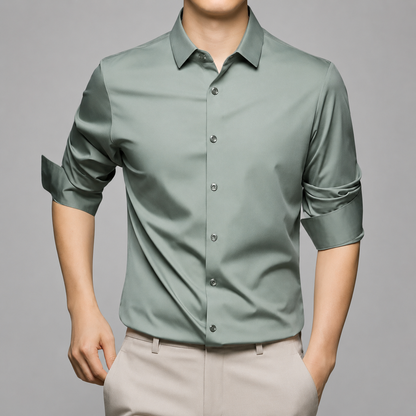 Women's Lightweight Satin Shirt – Slim Fit