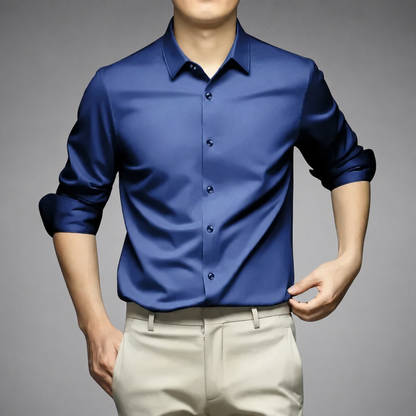 Women's Lightweight Satin Shirt – Slim Fit