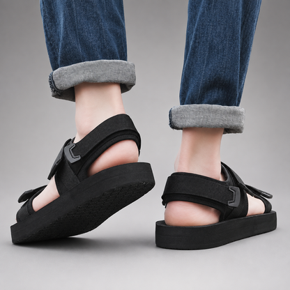 Men's Lightweight Outdoor Sandals – Soft Fabric Upper with Non-Slip EVA Sole