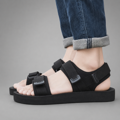 Men's Lightweight Outdoor Sandals – Soft Fabric Upper with Non-Slip EVA Sole