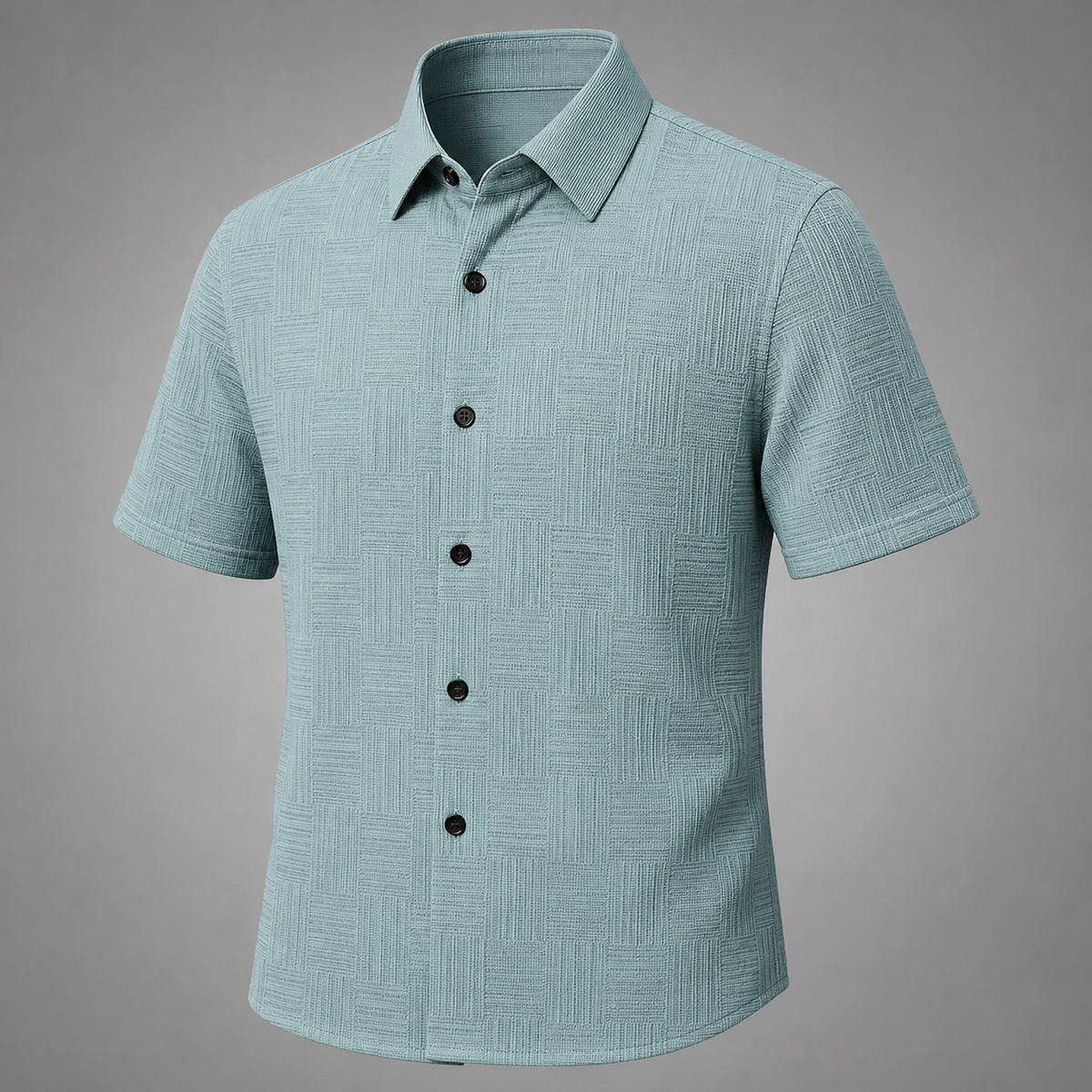 Men's Short Sleeve Polo Shirt – Relaxed Fit – Classic Polo Collar – Breathable Polyester for Warm Weather