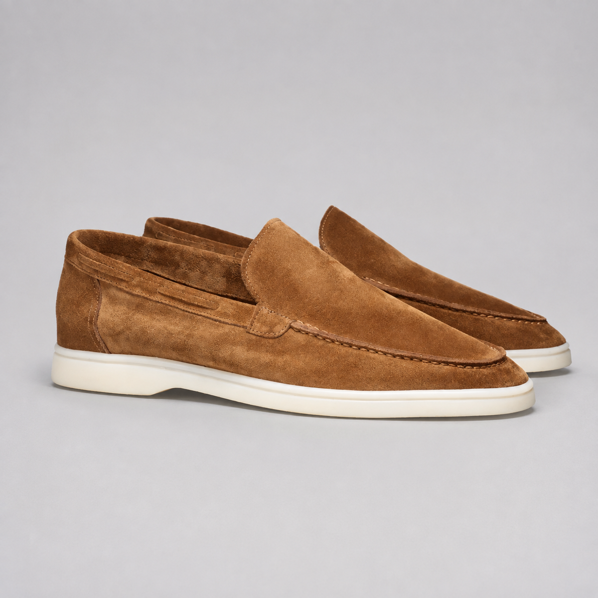 Men's Suede Loafers – Slip-On Design for Warm Weather
