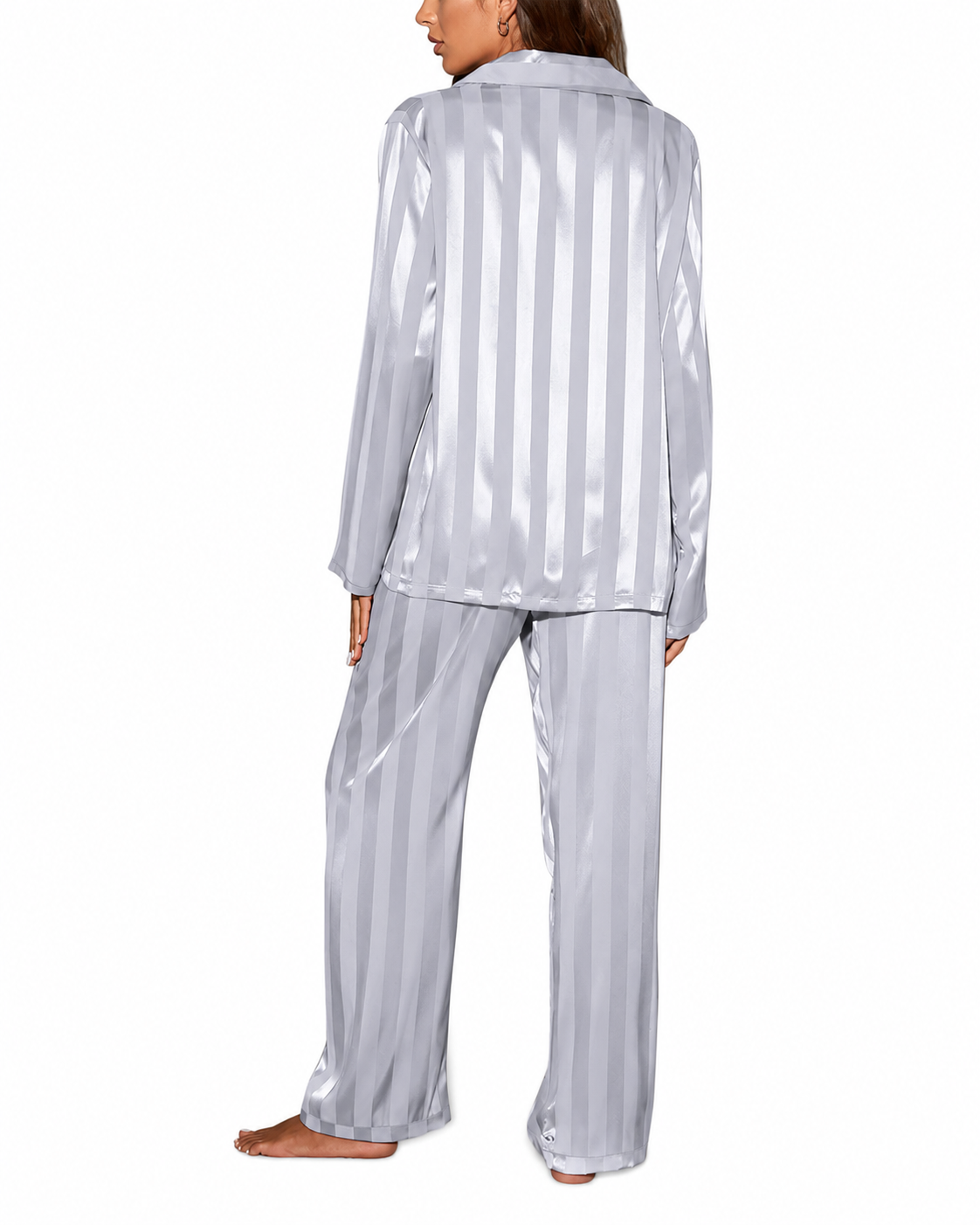 Women's Silk Pajama Set – Regular Fit with High-Quality Finish