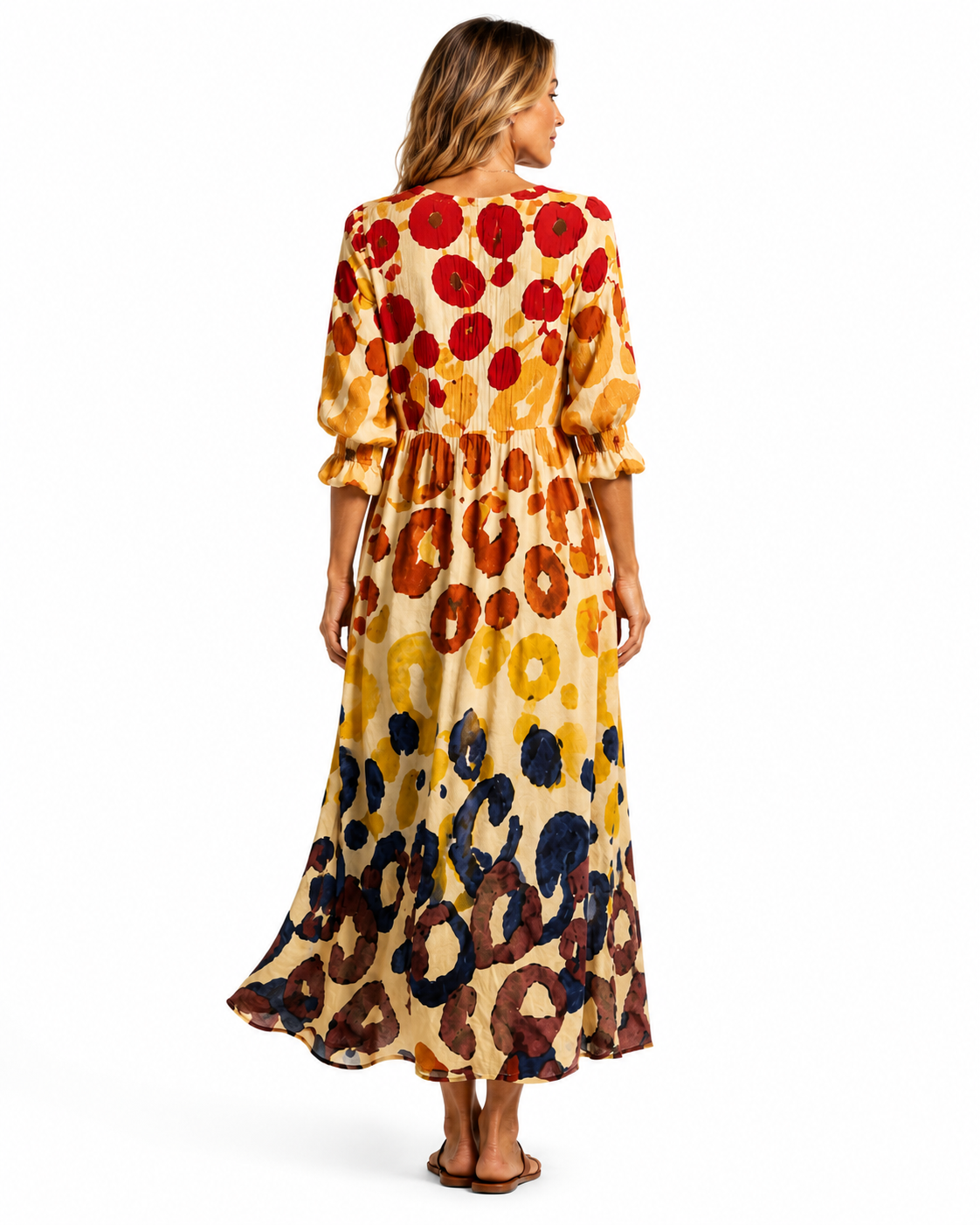 Women's Lightweight Printed Shirt Dress – Relaxed Fit with Button-Front Design