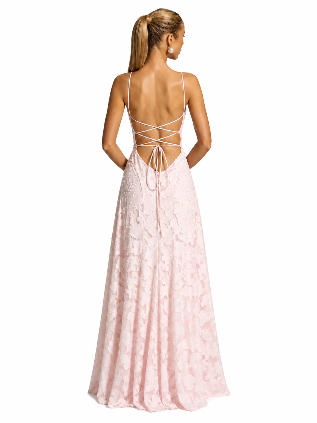 Women's Floral Maxi Dress – Fitted Bodice with Flowing Skirt