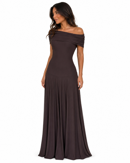 Women's One-Shoulder Pleated Summer Dress – Flattering Fit