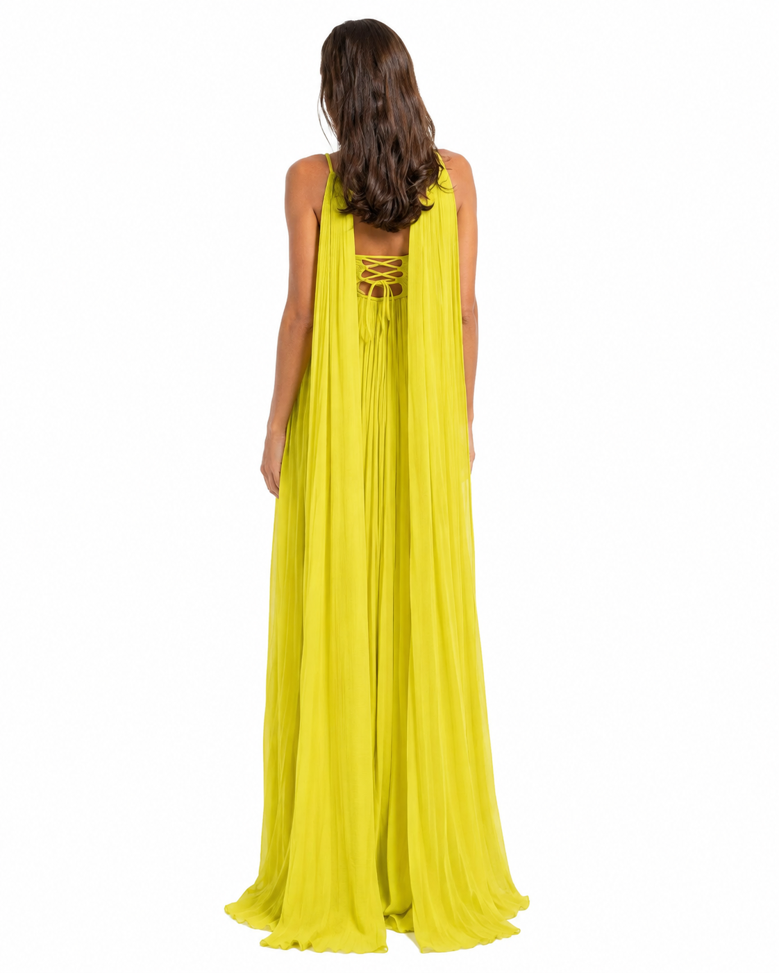 Women's Pleated Maxi Dress – Strapless Design