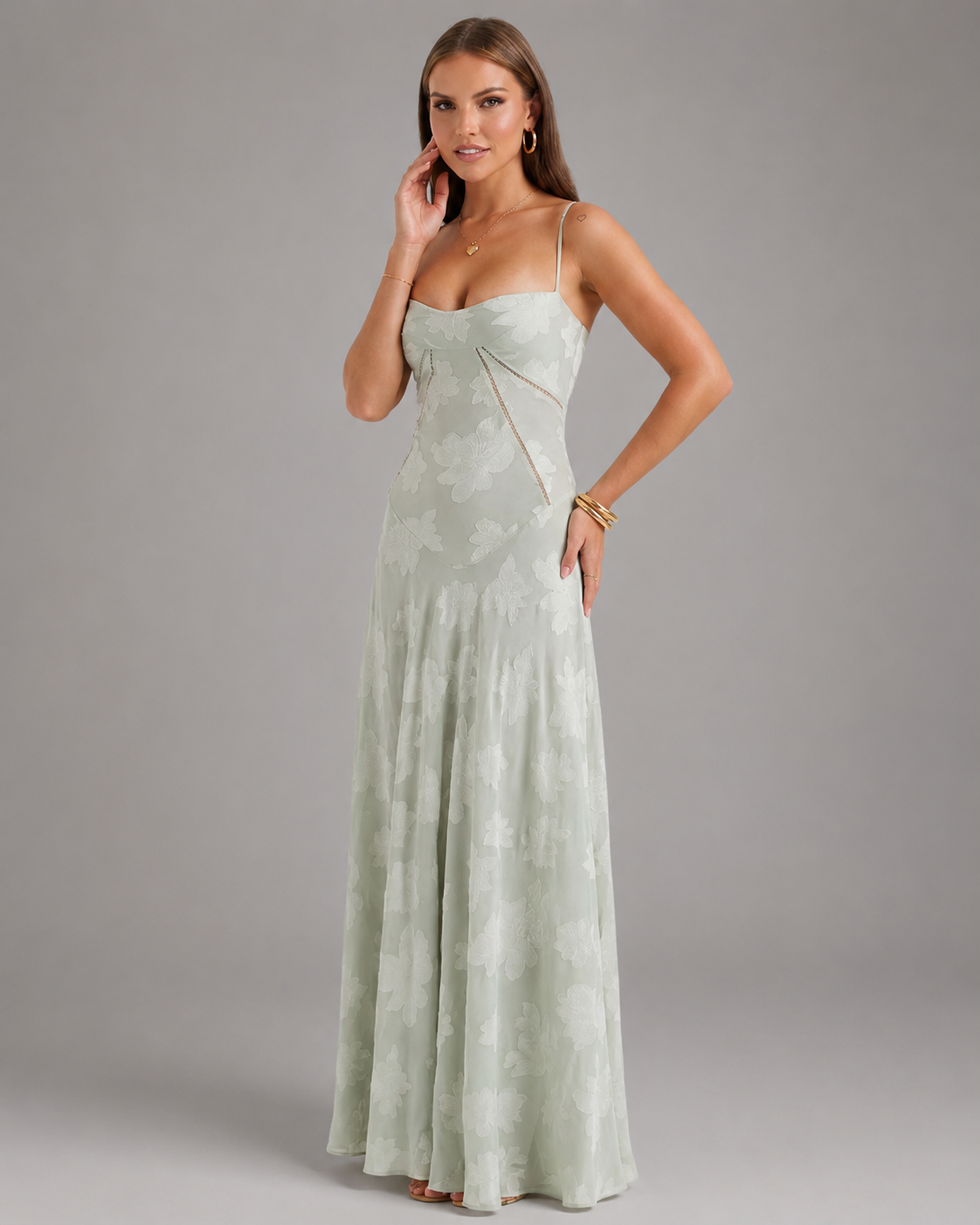 Women's Lightweight Maxi Summer Dress – Flowing Silhouette for Wedding Guests