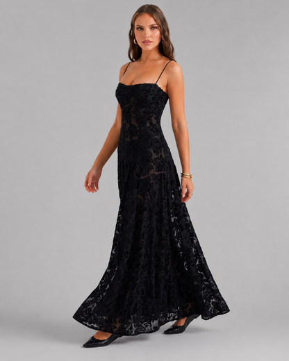 Women's Lightweight Maxi Summer Dress – Flowing Silhouette for Wedding Guests