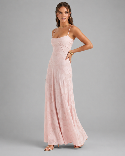 Women's Lightweight Maxi Summer Dress – Flowing Silhouette for Wedding Guests