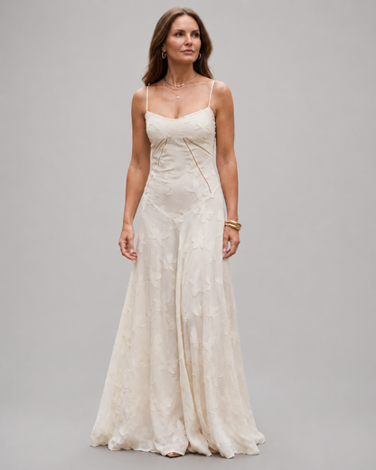 Women's Lightweight Maxi Summer Dress – Flowing Silhouette for Wedding Guests
