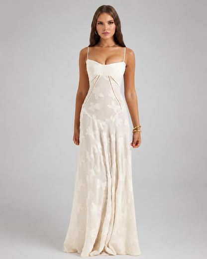 Women's Lightweight Maxi Summer Dress – Flowing Silhouette for Wedding Guests