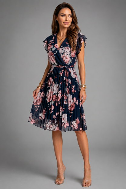 Lightweight Womens Dress | Wrap Design with Flared Skirt | Elegant Summer Style for Effortless Movement 5