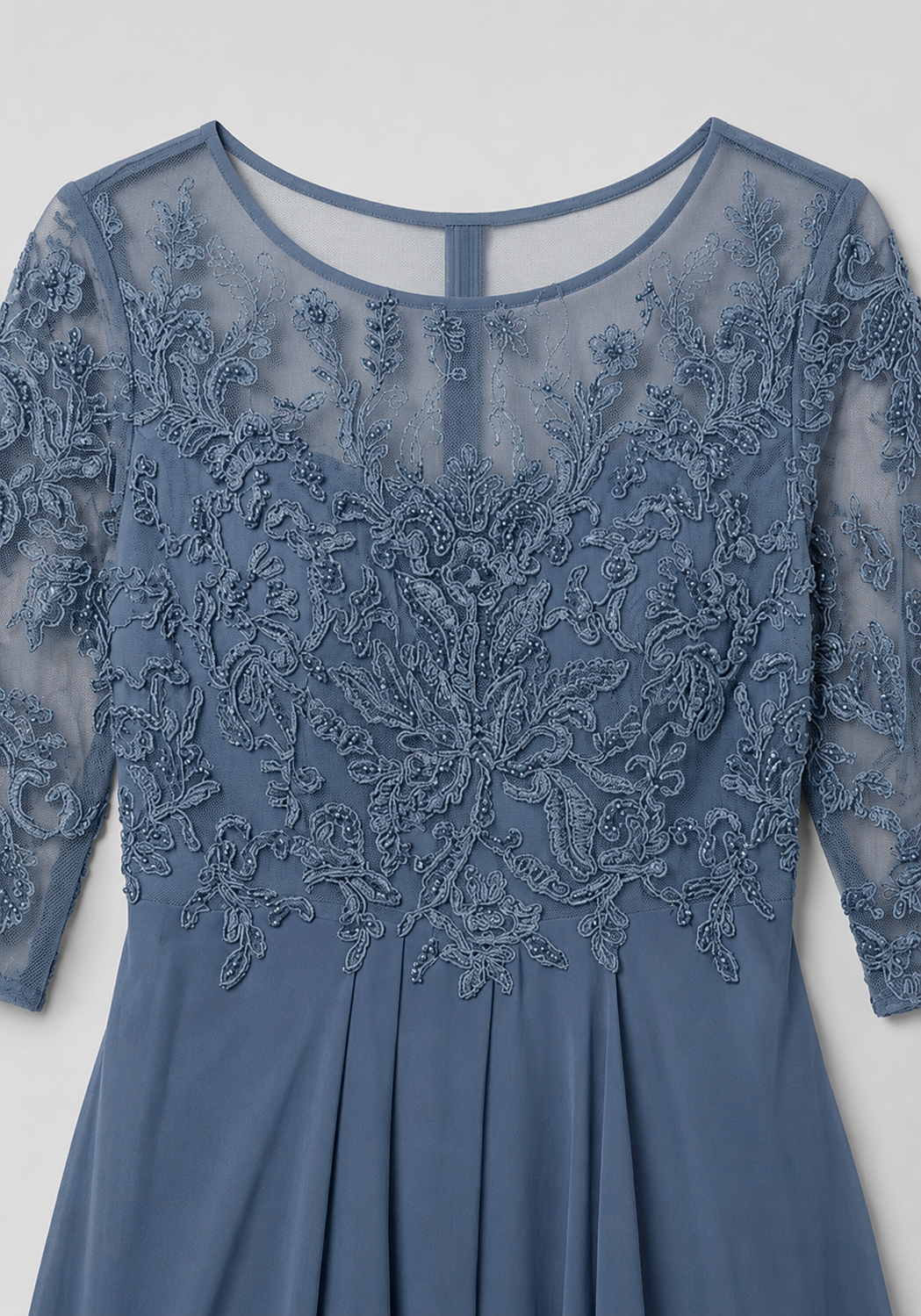 Embroidered Midi Dress | Women's Flared Formal Dress with Elegant Design | Perfect for Wedding Guests 4
