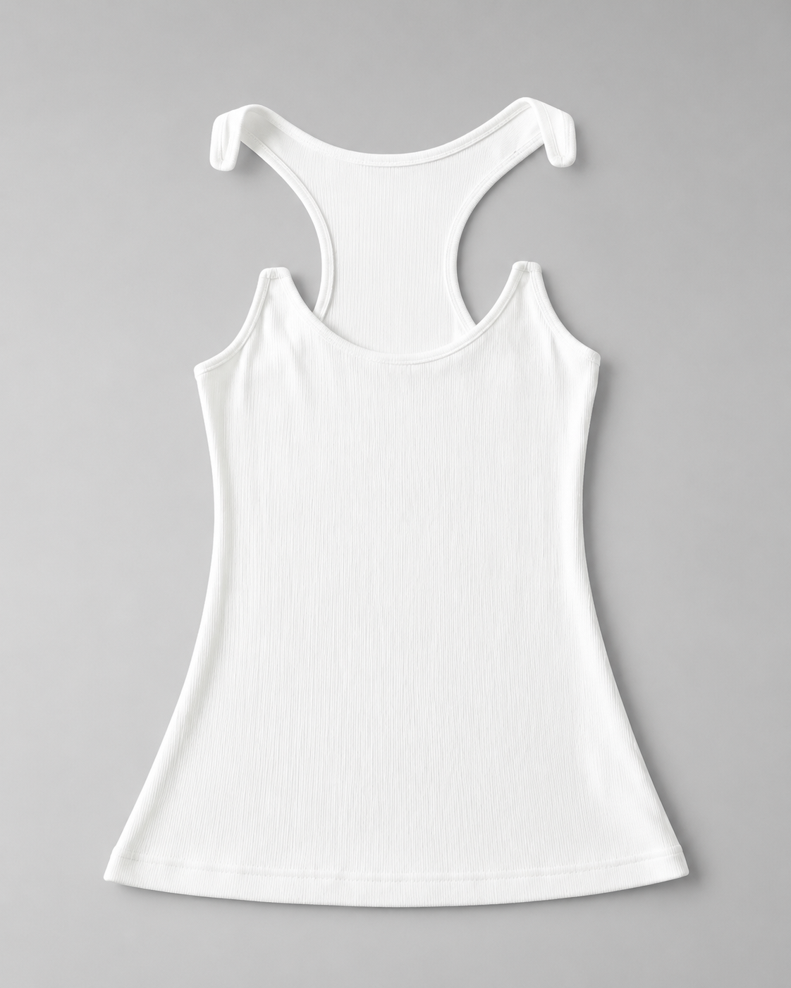 Women's Ribbed Tank Top – Invisible Straps, Comfortable Fit