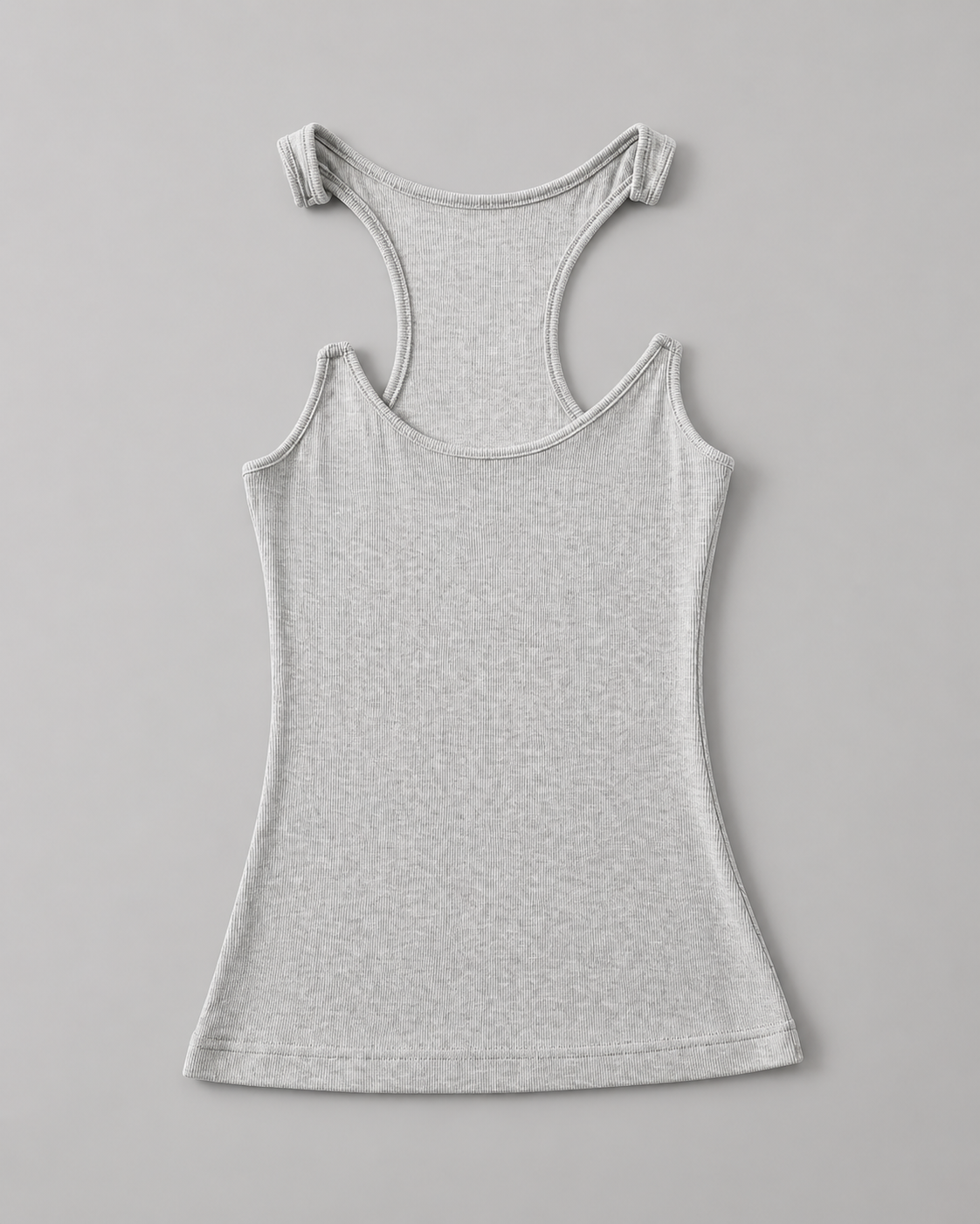 Women's Ribbed Tank Top – Invisible Straps, Comfortable Fit