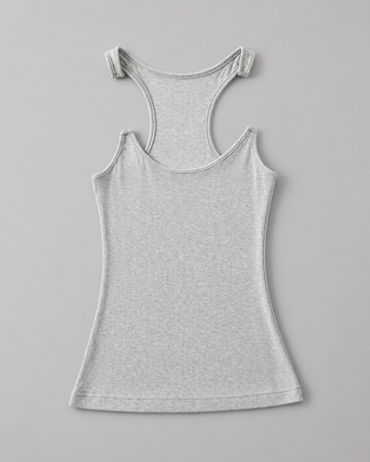 Women's Ribbed Tank Top – Invisible Straps, Comfortable Fit