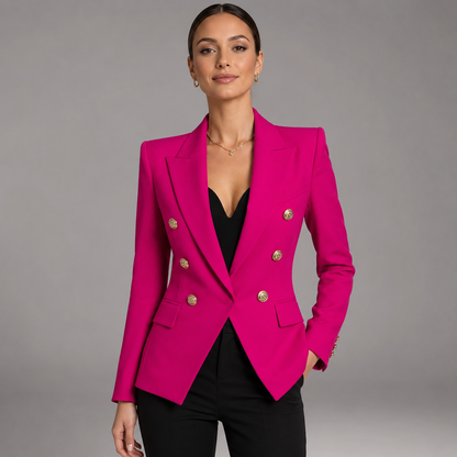Women's Cotton Blazer – Structured Fit for Autumn/Winter