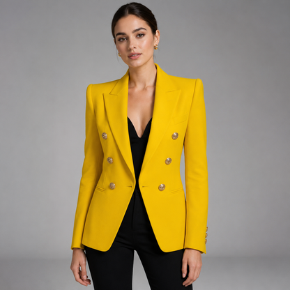 Women's Cotton Blazer – Structured Fit for Autumn/Winter