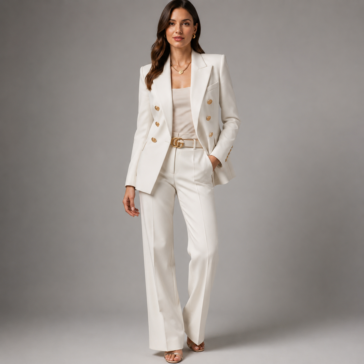 Women's Cotton Blazer – Structured Fit for Autumn/Winter