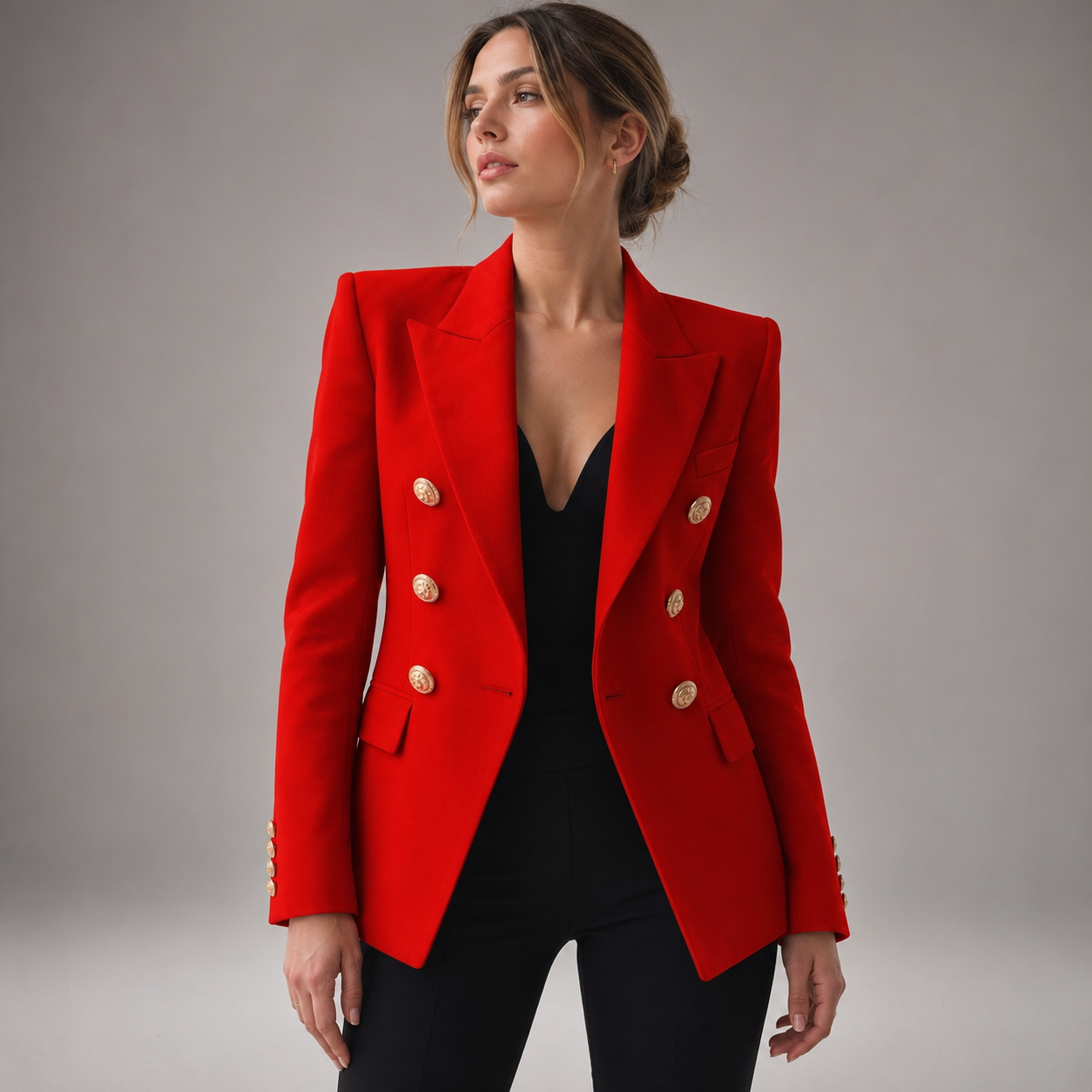 Women's Cotton Blazer – Structured Fit for Autumn/Winter