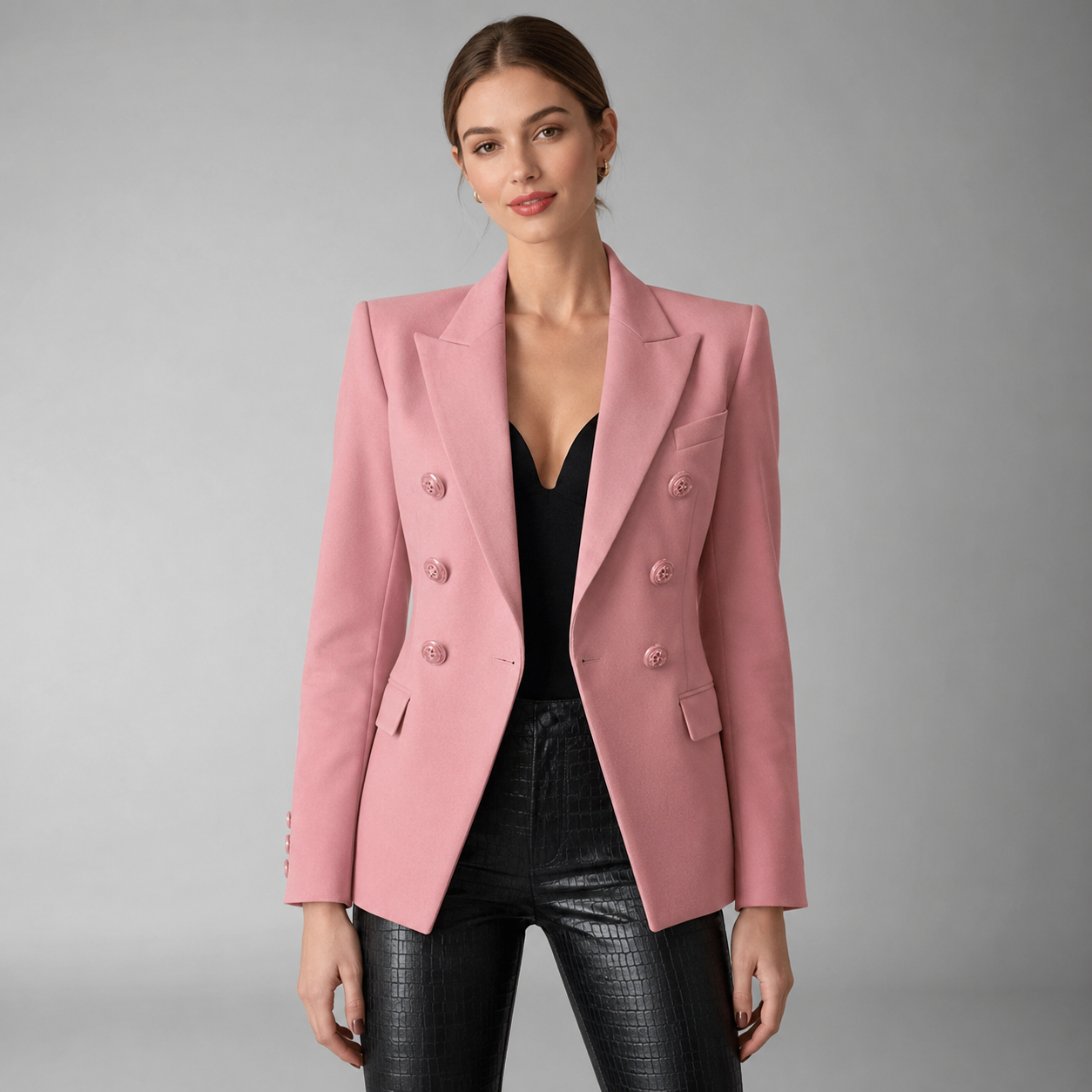 Women's Cotton Blazer – Structured Fit for Autumn/Winter