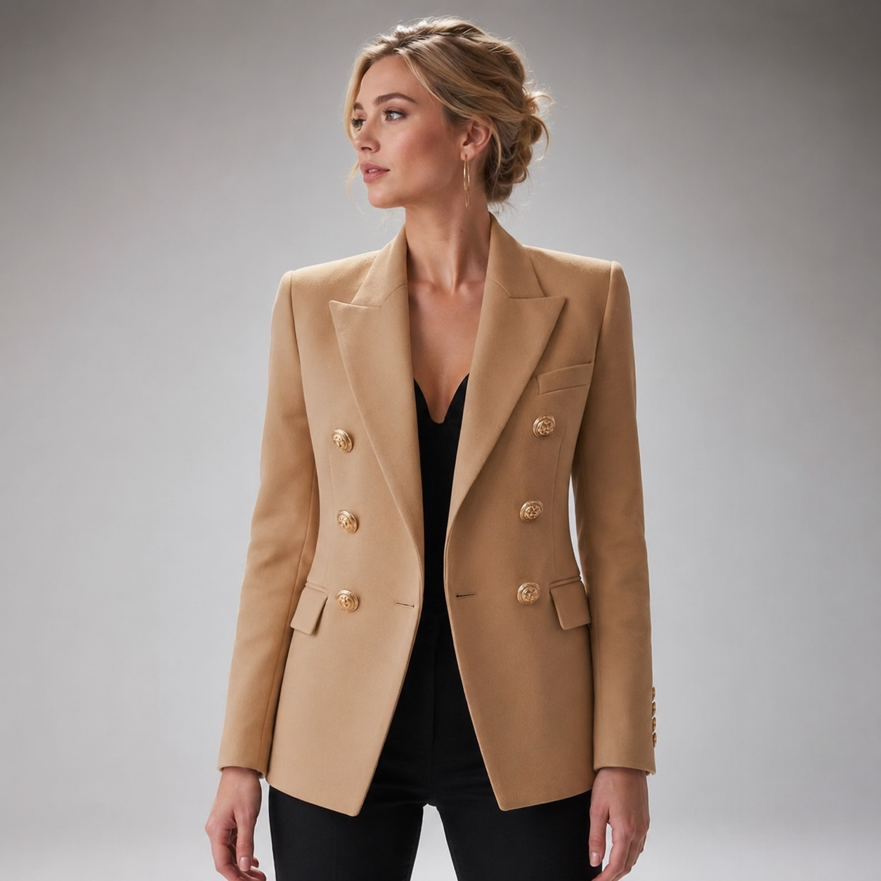 Women's Cotton Blazer – Structured Fit for Autumn/Winter