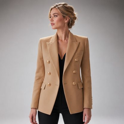 Women's Cotton Blazer – Structured Fit for Autumn/Winter