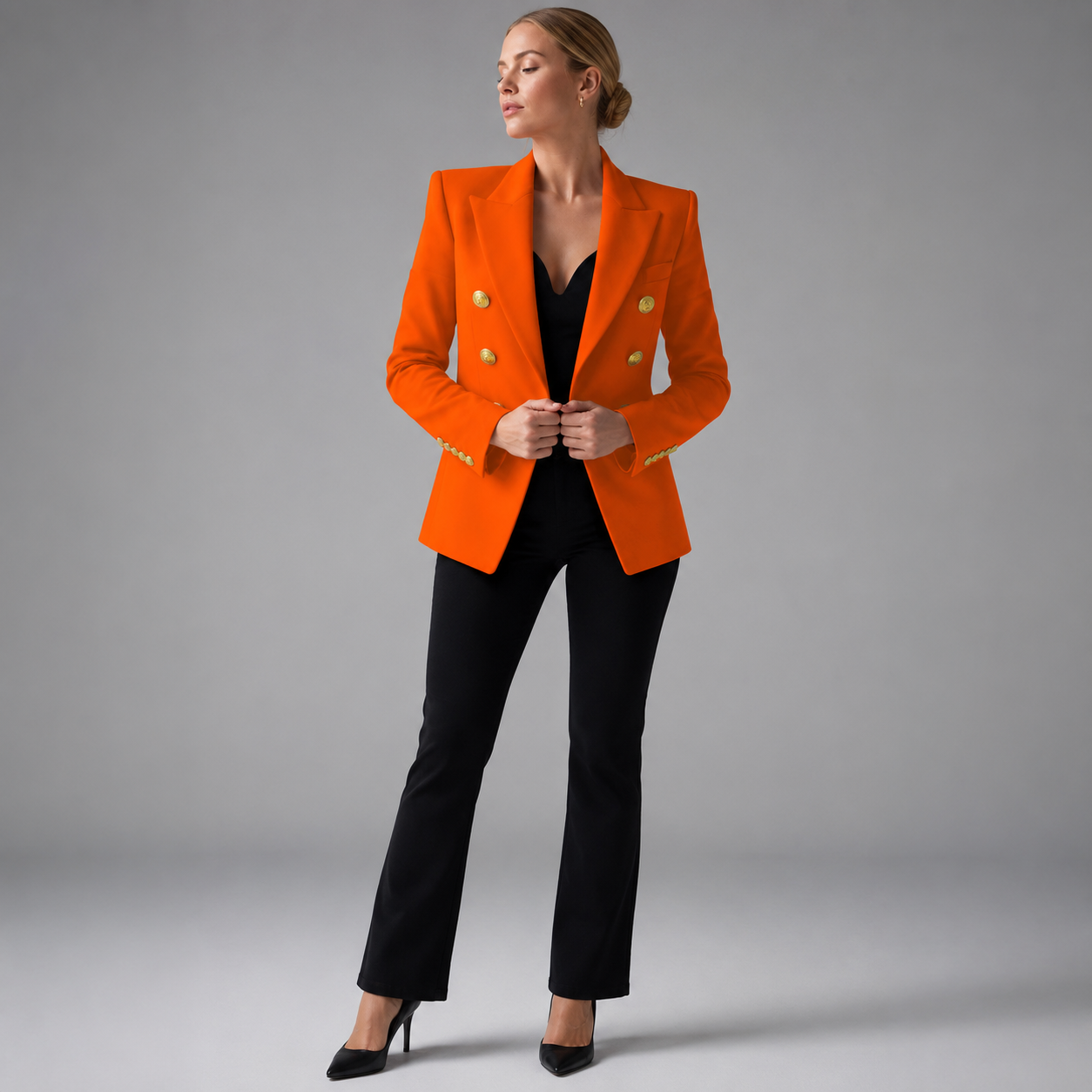Women's Cotton Blazer – Structured Fit for Autumn/Winter