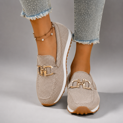 Women's Black Orthopedic Loafers – Ergonomic Support, Slip-On Design