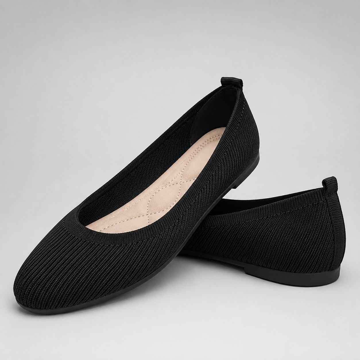 Women's Breathable Flyweb Flat Shoes – Orthopedic Foot Support, Non-Slip Rubber Outsole