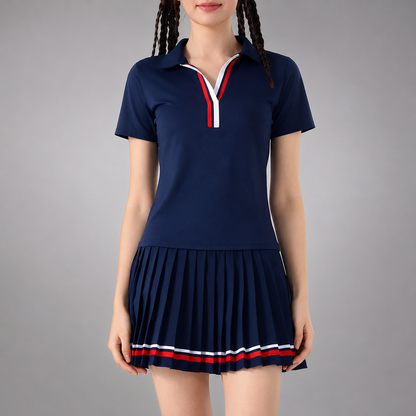 Women's Quick Dry Breathable Skort – Pleated Design for Tennis and Golf