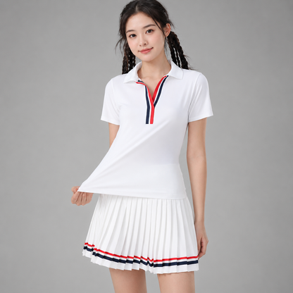 Women's Quick Dry Breathable Skort – Pleated Design for Tennis and Golf