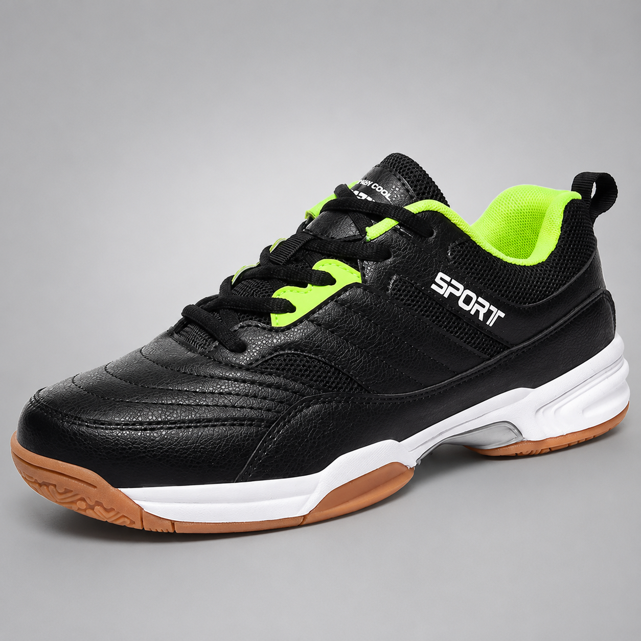 Men's Breathable Pickleball Sports Sneakers – Lace-Up Casual Tennis Shoes for Outdoor Activities