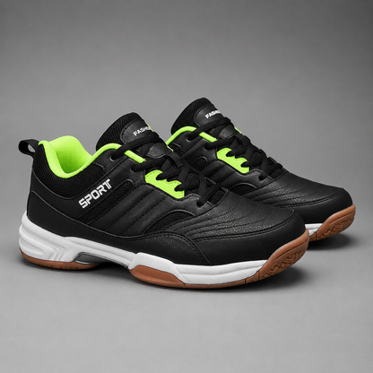 Men's Breathable Pickleball Sports Sneakers – Lace-Up Casual Tennis Shoes for Outdoor Activities