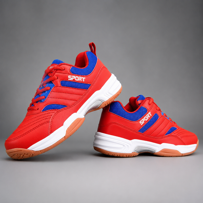 Men's Breathable Pickleball Sports Sneakers – Lace-Up Casual Tennis Shoes for Outdoor Activities