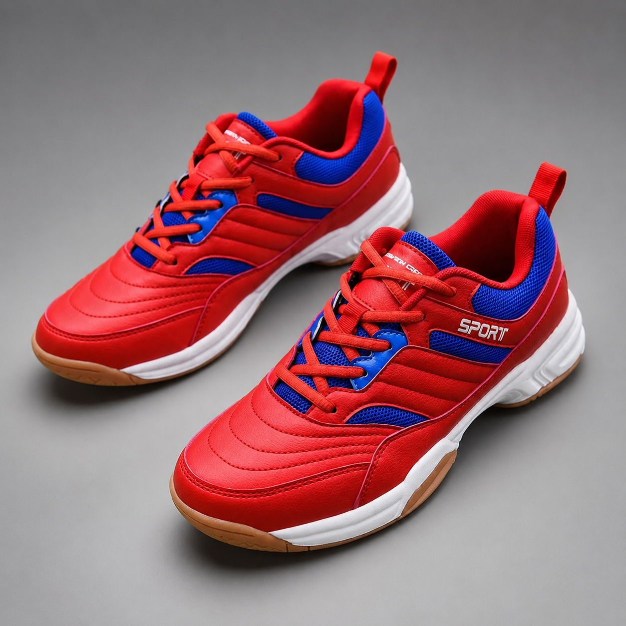 Men's Breathable Pickleball Sports Sneakers – Lace-Up Casual Tennis Shoes for Outdoor Activities