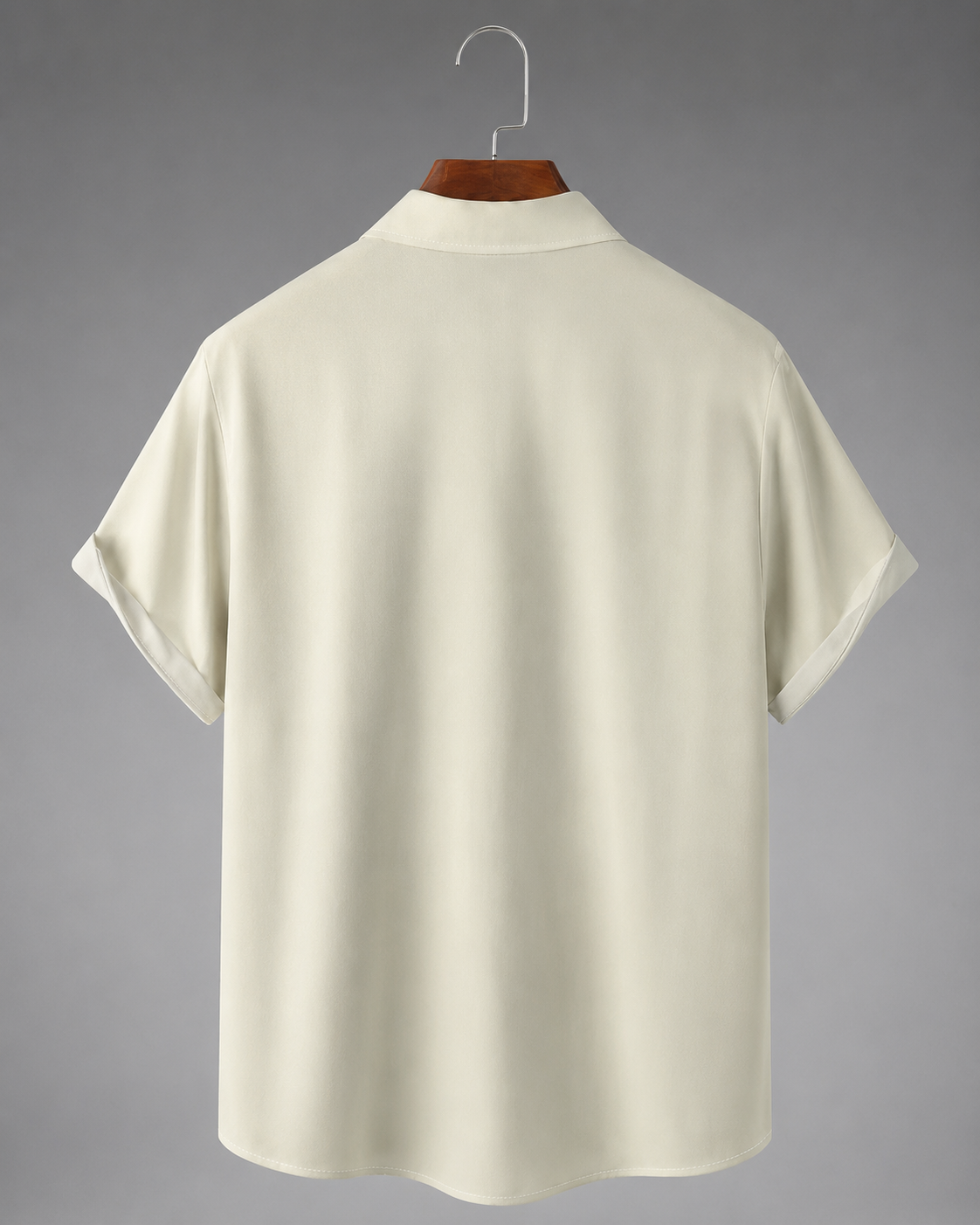 Men's Lightweight  Short Sleeve Bowling Shirt – Geometric Patterns with Button Closure and Spread Collar