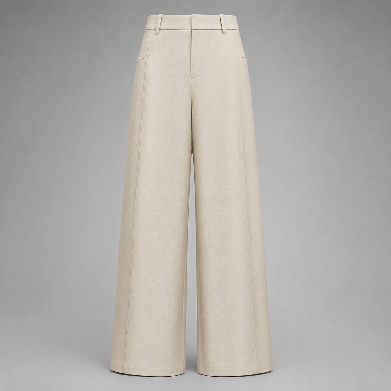 Women's Loose Fit Wide Leg Pants – Pleated Design in Lightweight Fabric