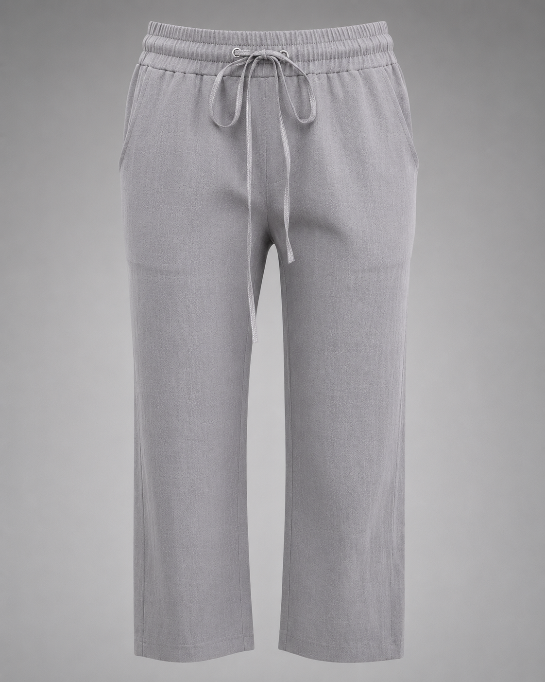 Women's Cotton Linen Pants – Relaxed Fit with Button-Front Design