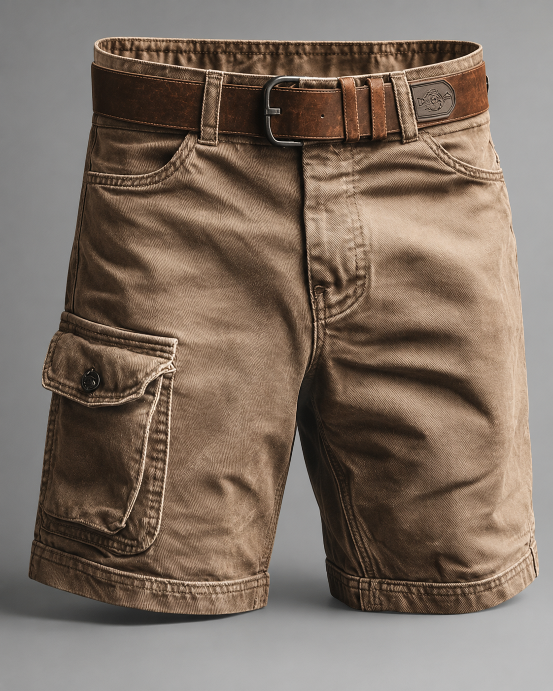 Men's Cotton Blend Cargo Shorts | Vintage-Inspired Relaxed Fit Utility Wear