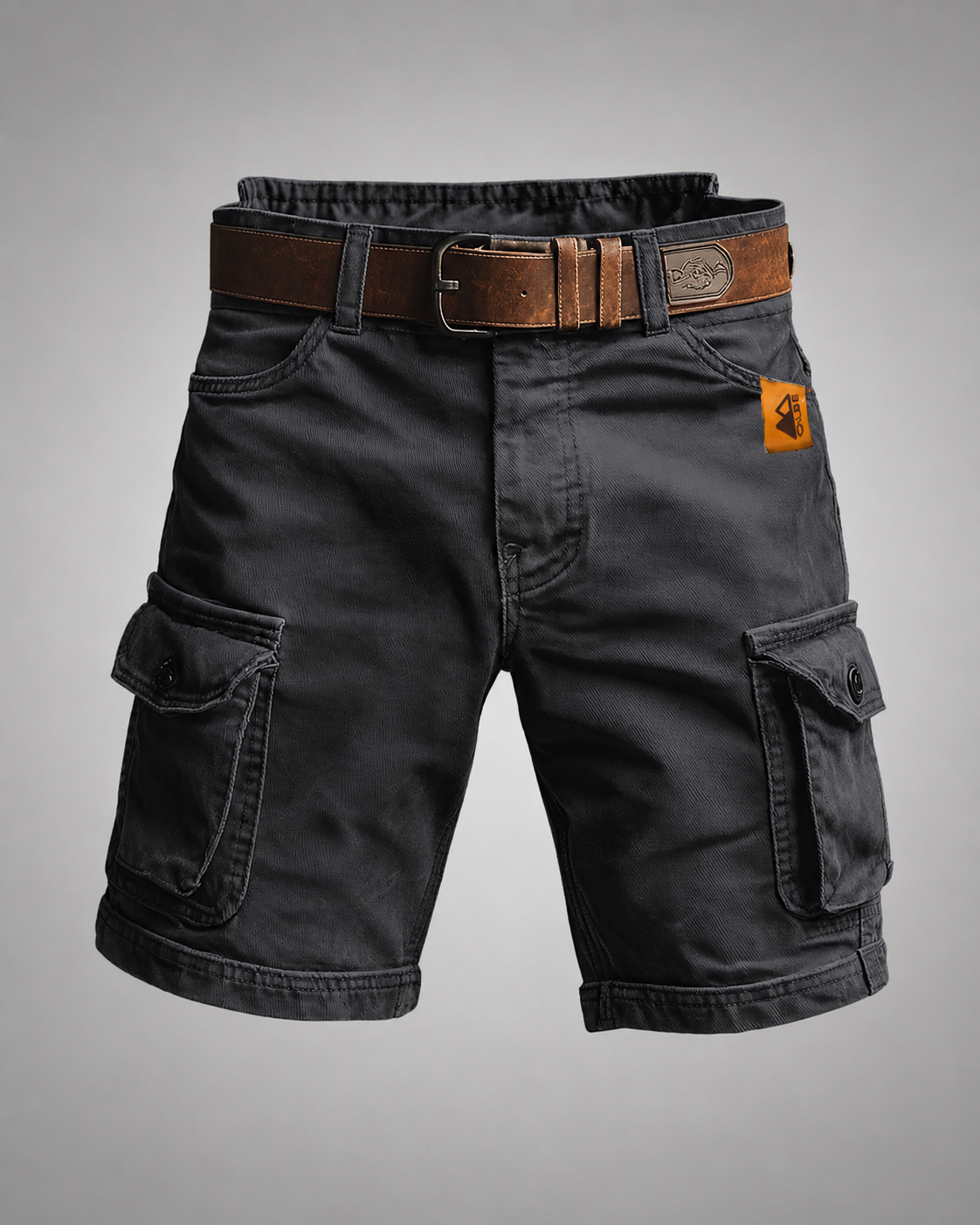 Men's Cotton Blend Cargo Shorts | Vintage-Inspired Relaxed Fit Utility Wear