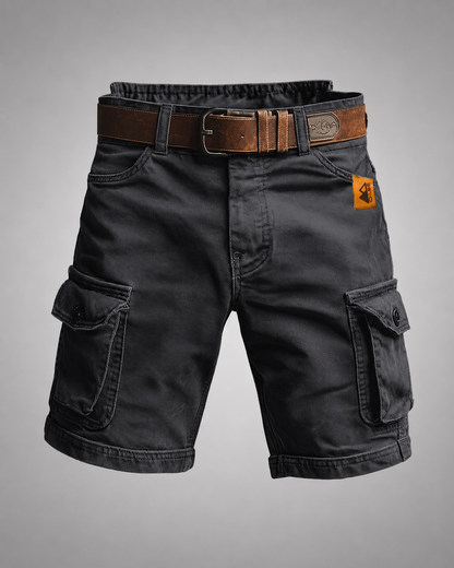 Men's Cotton Blend Cargo Shorts | Vintage-Inspired Relaxed Fit Utility Wear