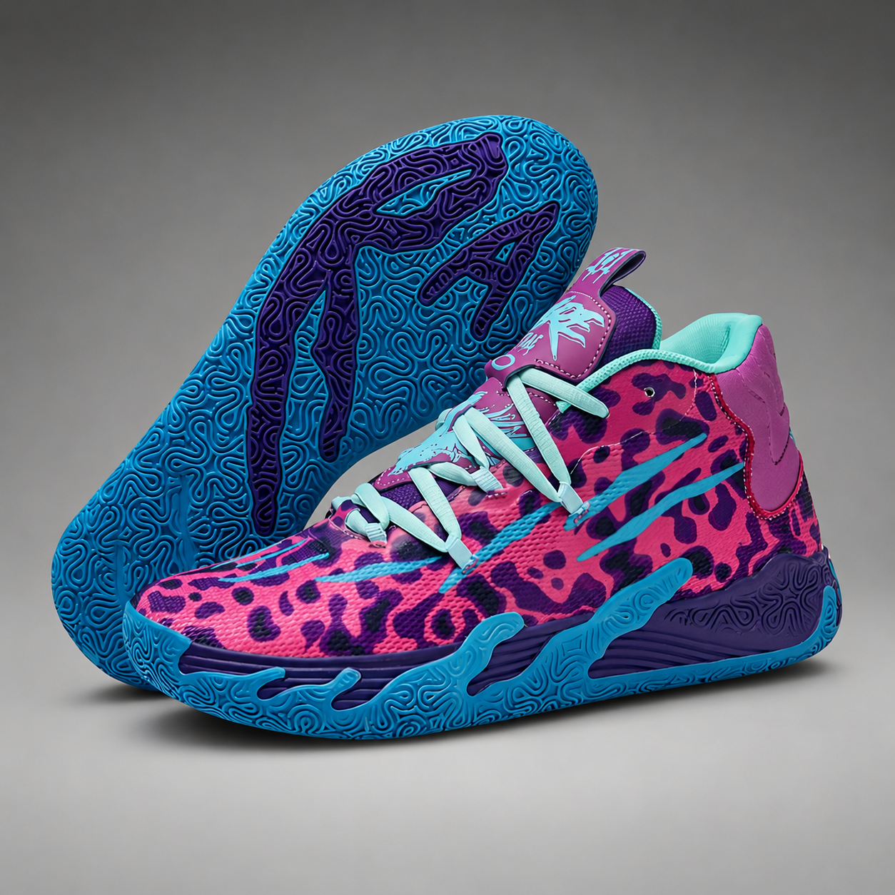 Men's Basketball Shoes – Structured Rubber Outsole with Supportive Midfoot