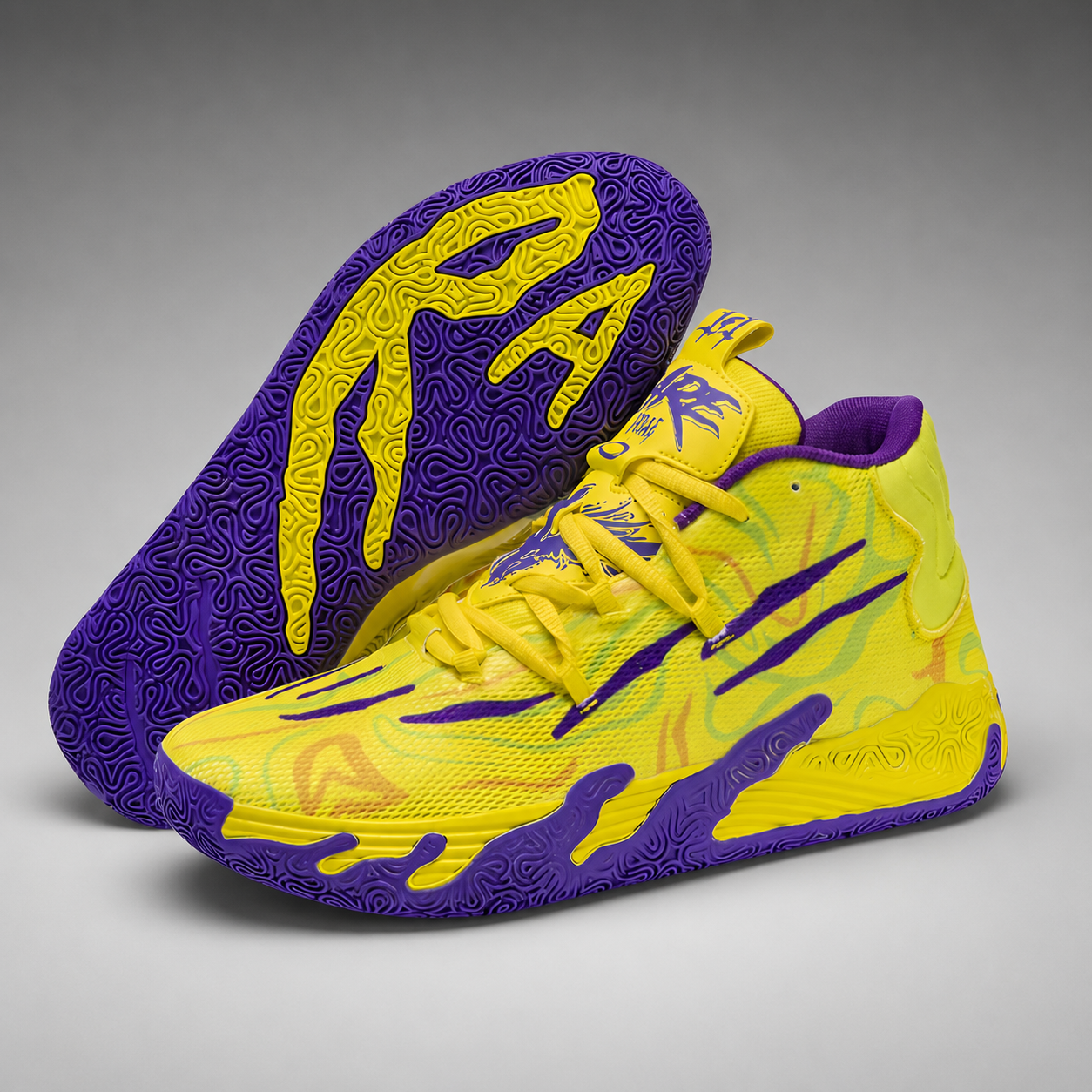 Men's Basketball Shoes – Structured Rubber Outsole with Supportive Midfoot